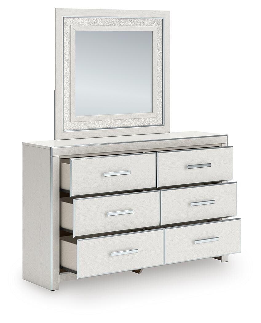 Birmonton Dresser and Mirror — White — view 3