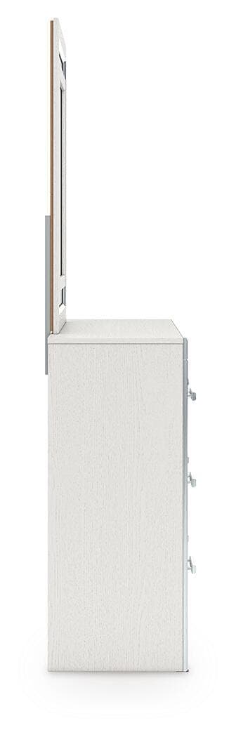 Birmonton Dresser and Mirror — White — view 6