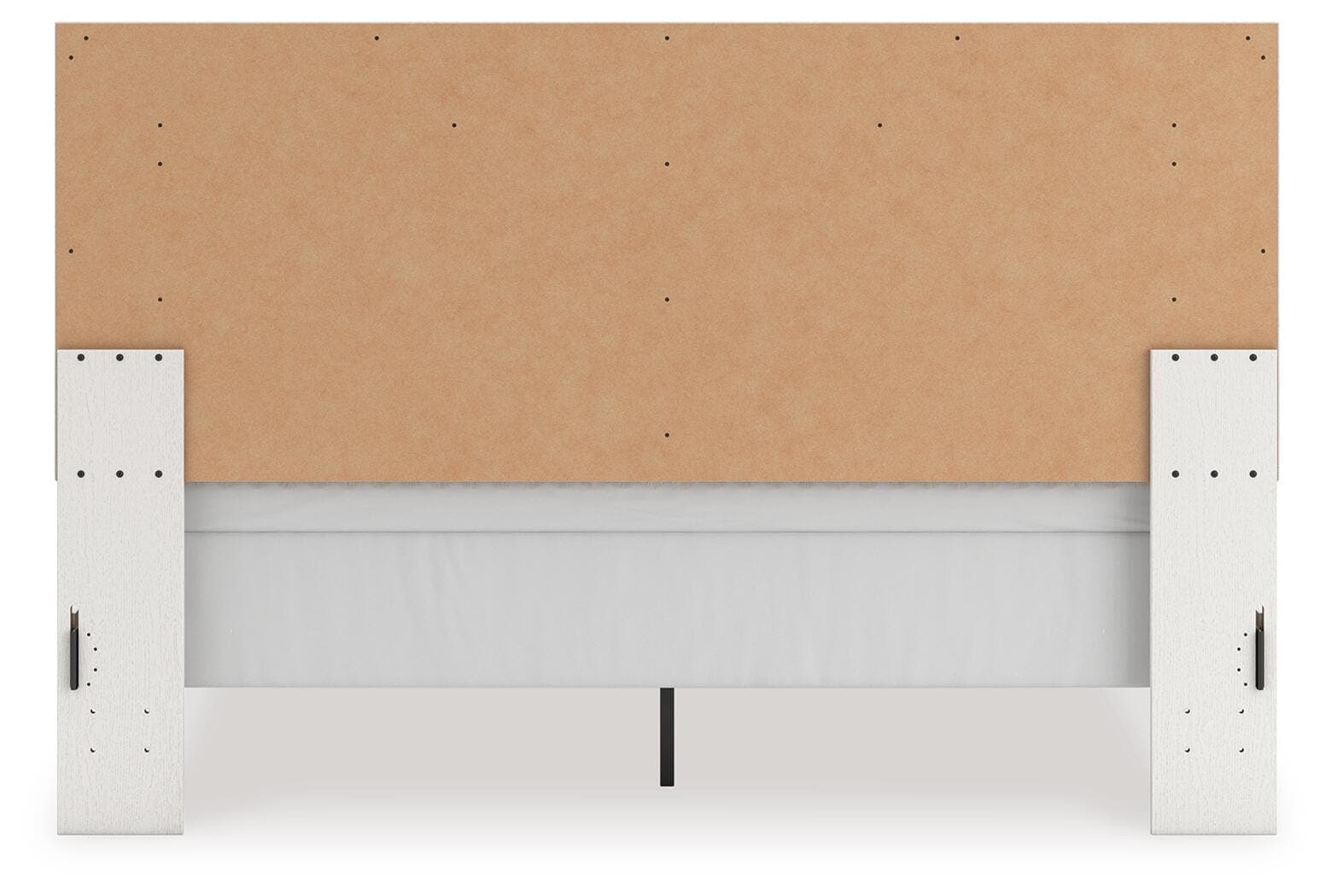 Birmonton King Upholstered Panel Bed — White — view 6