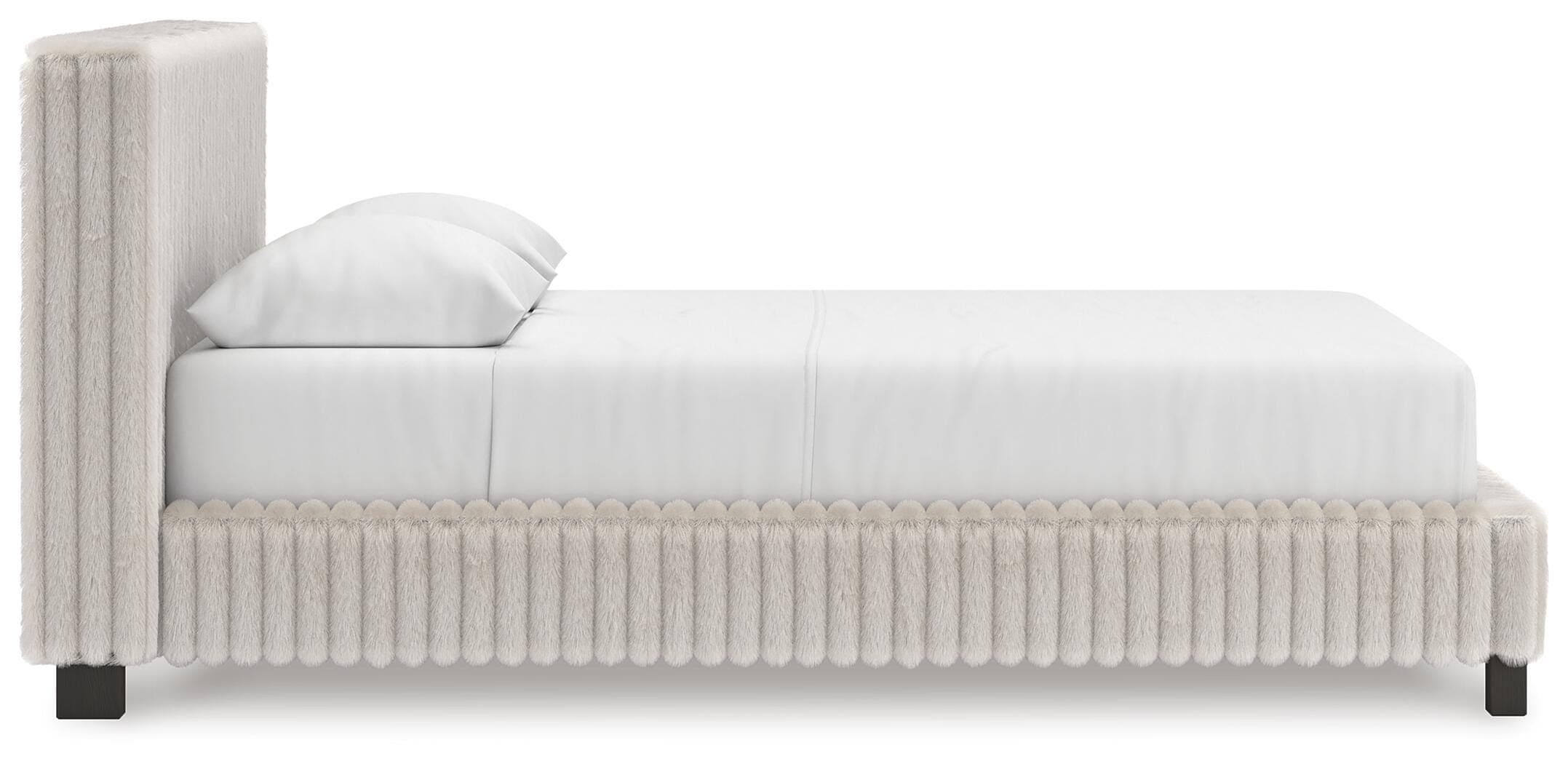 Birmonton Queen Upholstered Bed — White — view 6