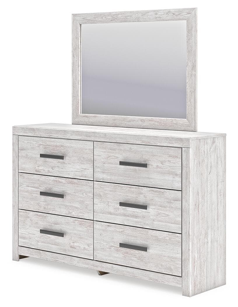 Cayboni Dresser and Mirror — White — view 3