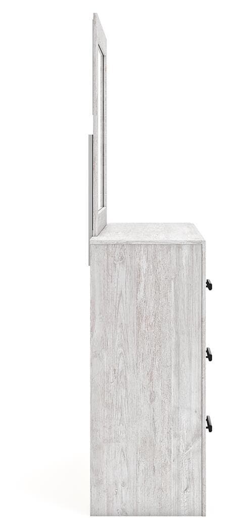 Cayboni Dresser and Mirror — White — view 8