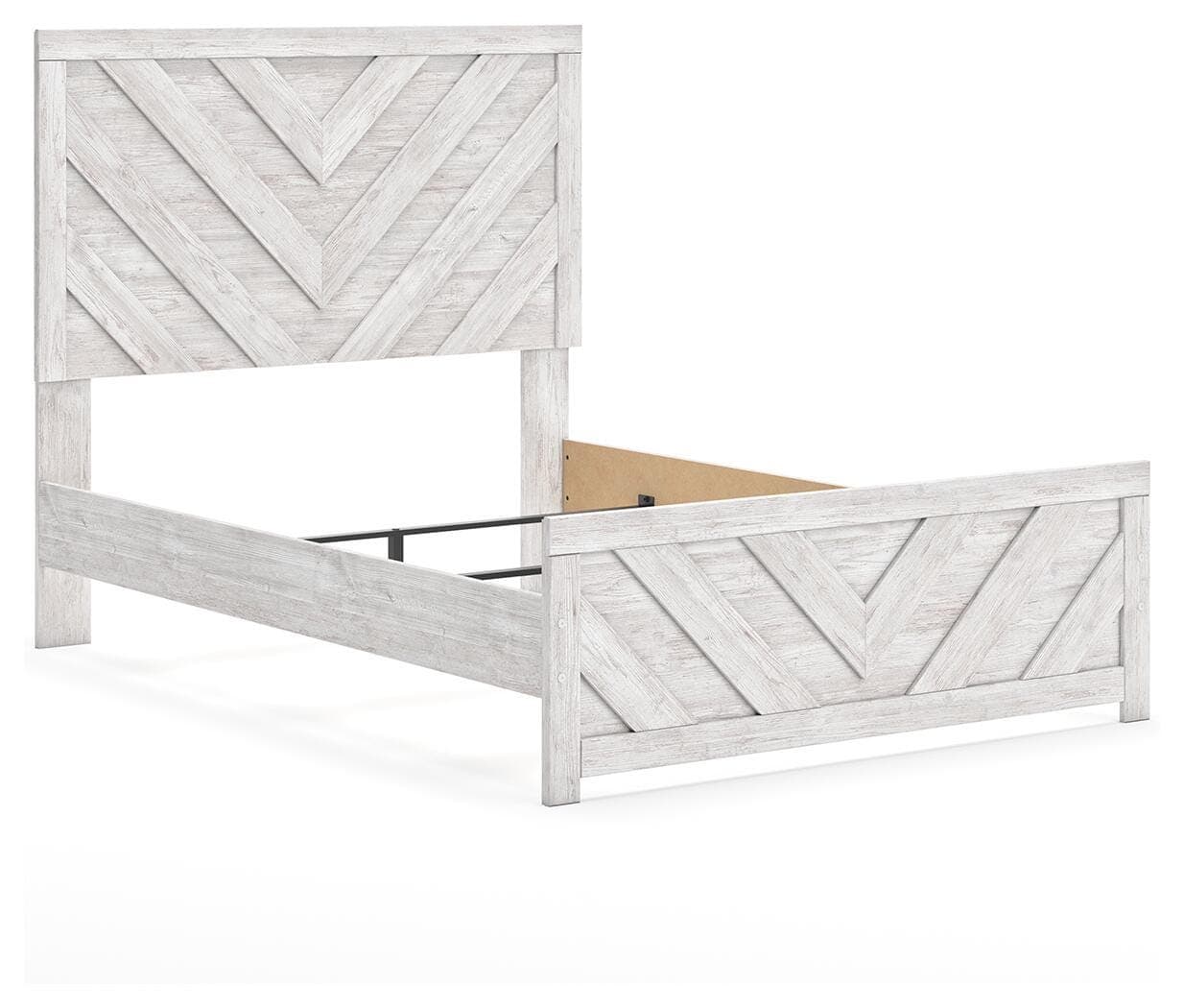 Cayboni Full Panel Bed — White — view 3