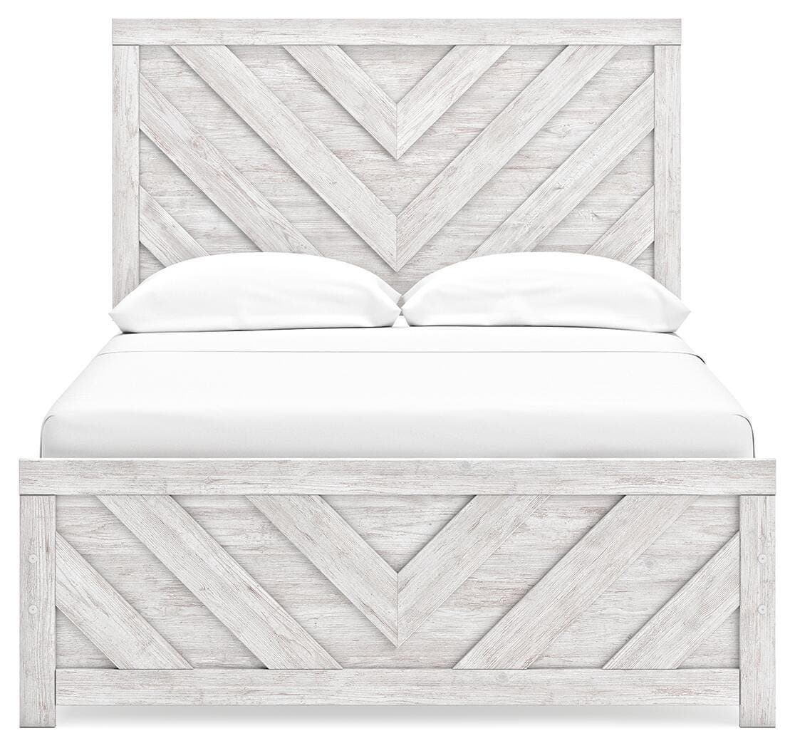 Cayboni Full Panel Bed — White — view 5