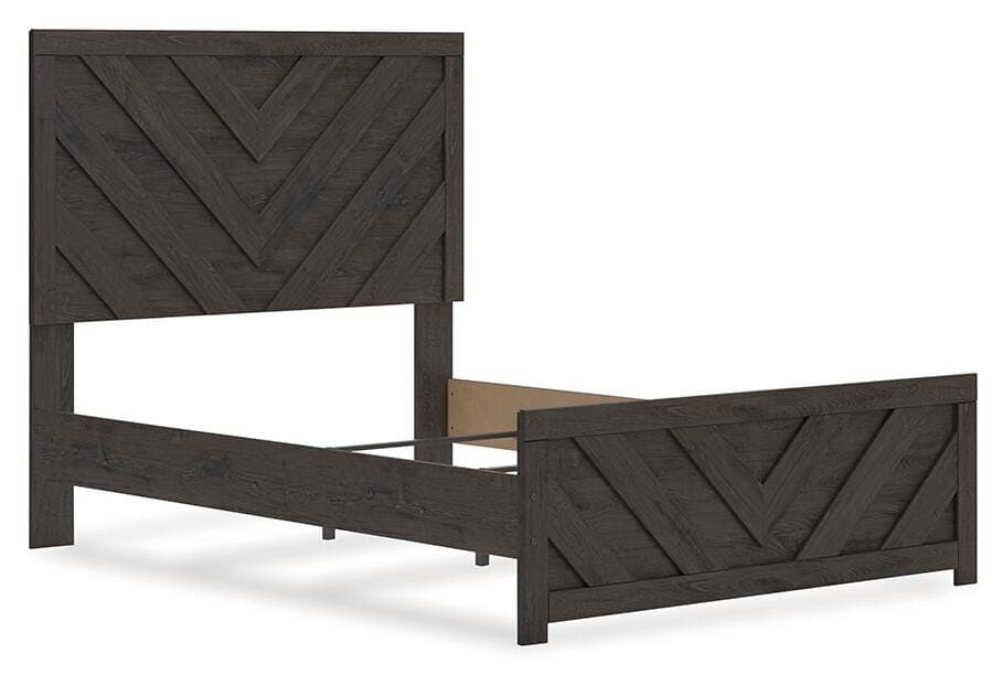 Prendonea Full Panel Bed — Black/Gray — view 4