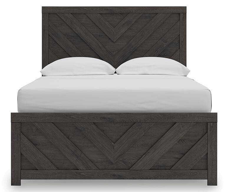 Prendonea Full Panel Bed — Black/Gray — view 5