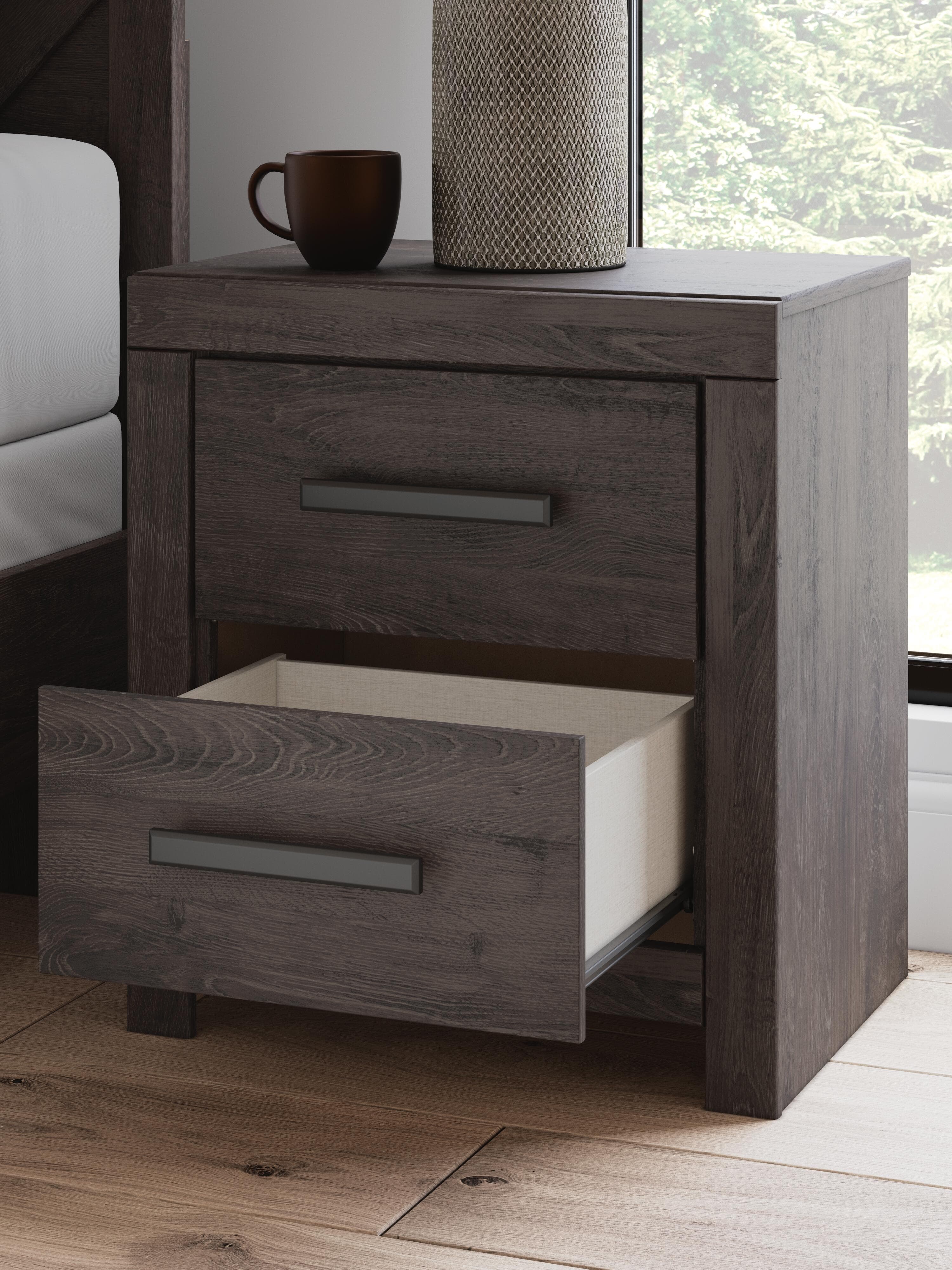 Prendonea Nightstand — Black/Gray — view 7