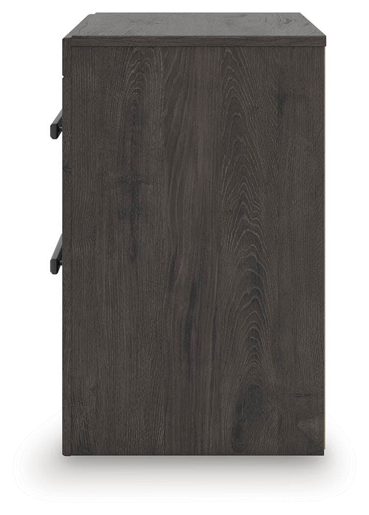 Prendonea Nightstand — Black/Gray — view 5