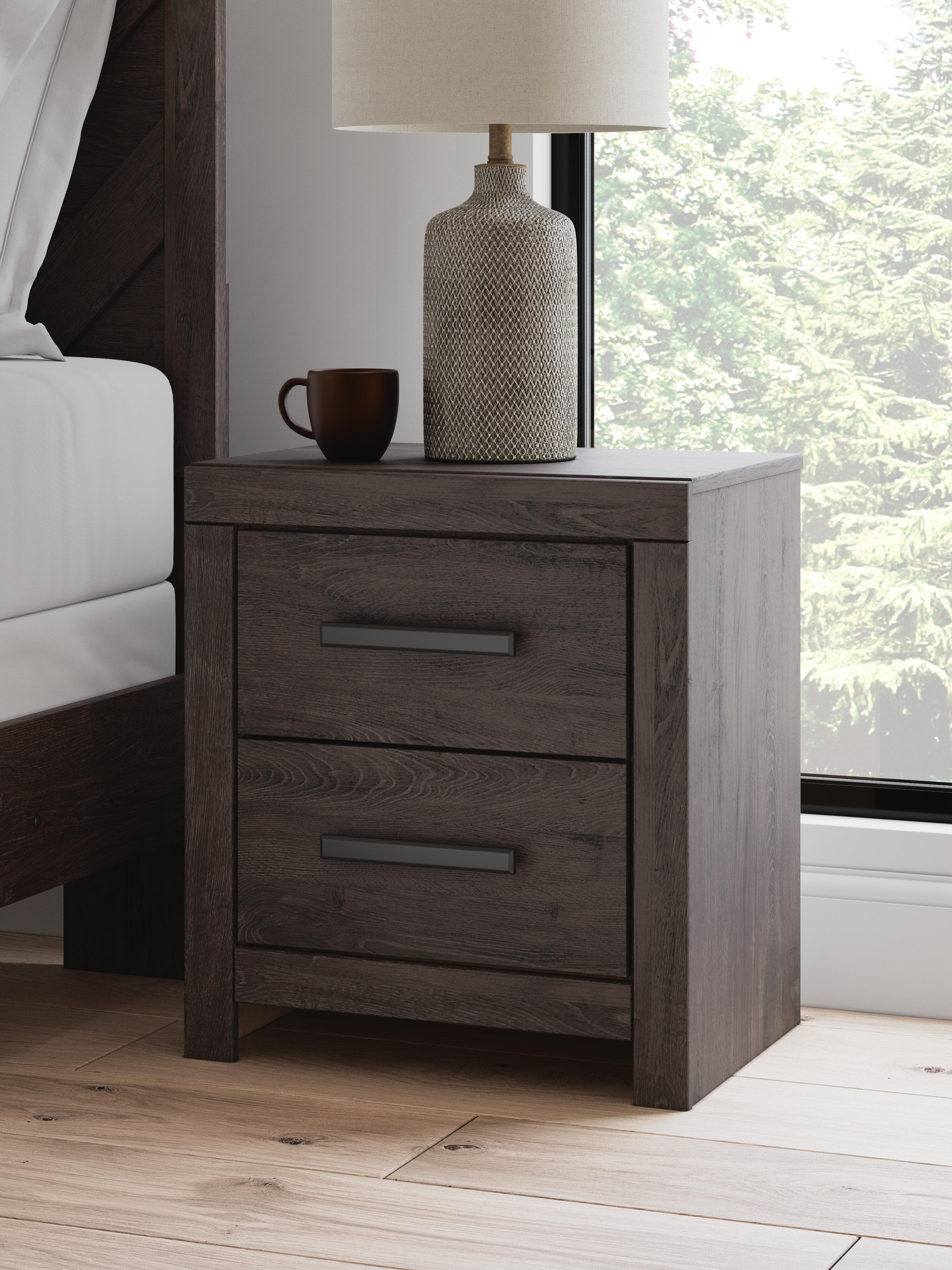 Prendonea Nightstand — Black/Gray — view 2