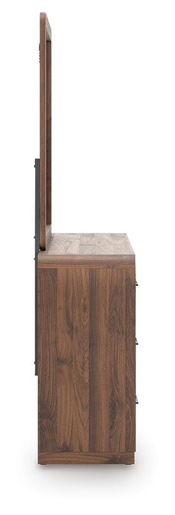 Hollinaze Dresser and Mirror — Walnut Brown — view 8