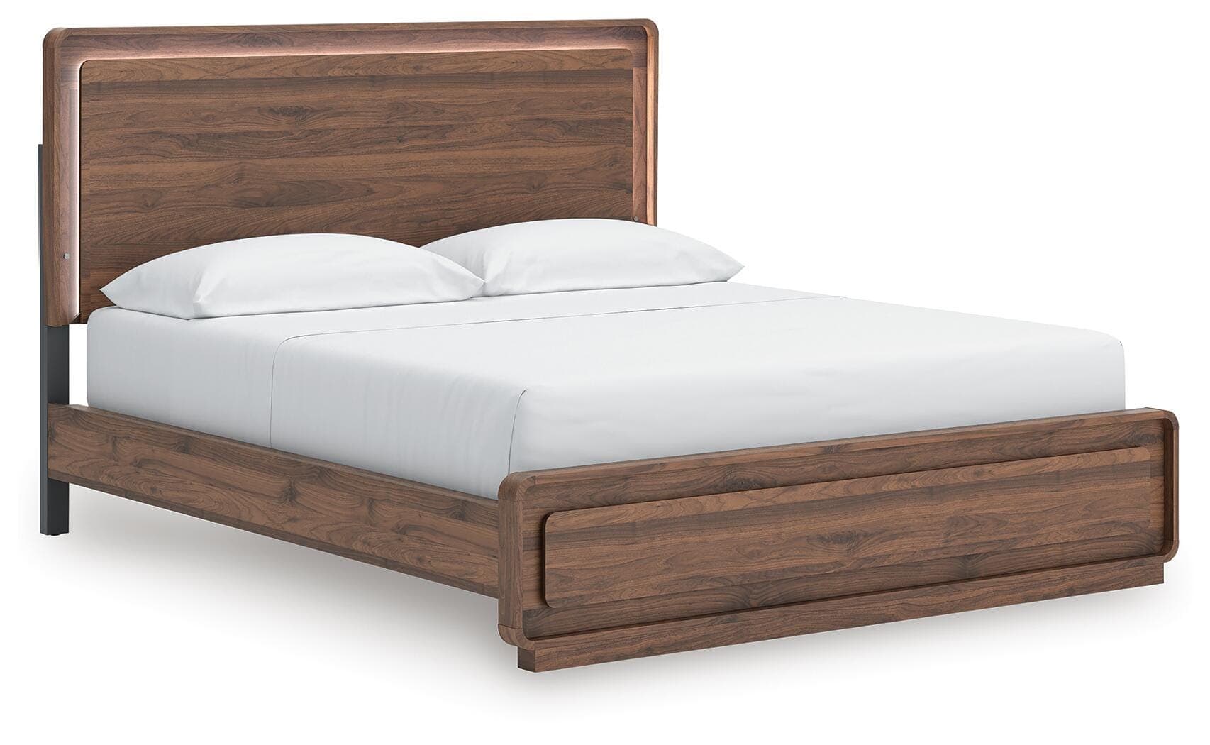 Hollinaze California King Panel Bed — Walnut Brown — view 6