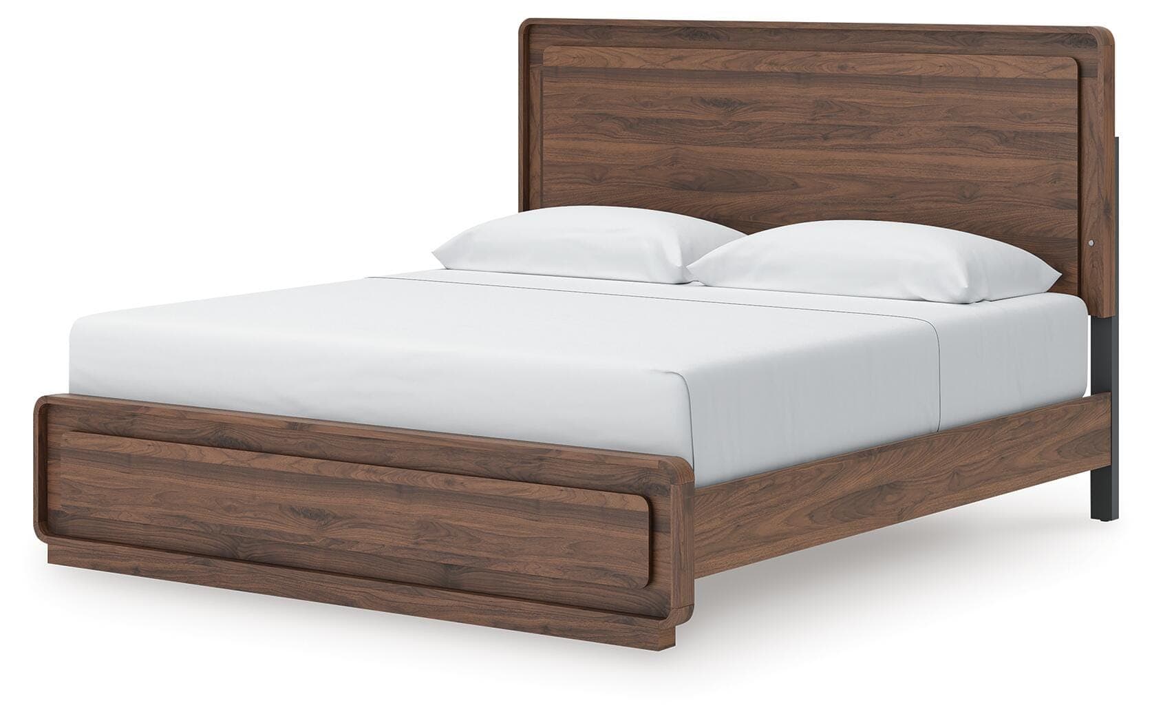 Hollinaze King Panel Bed — Walnut Brown — view 4