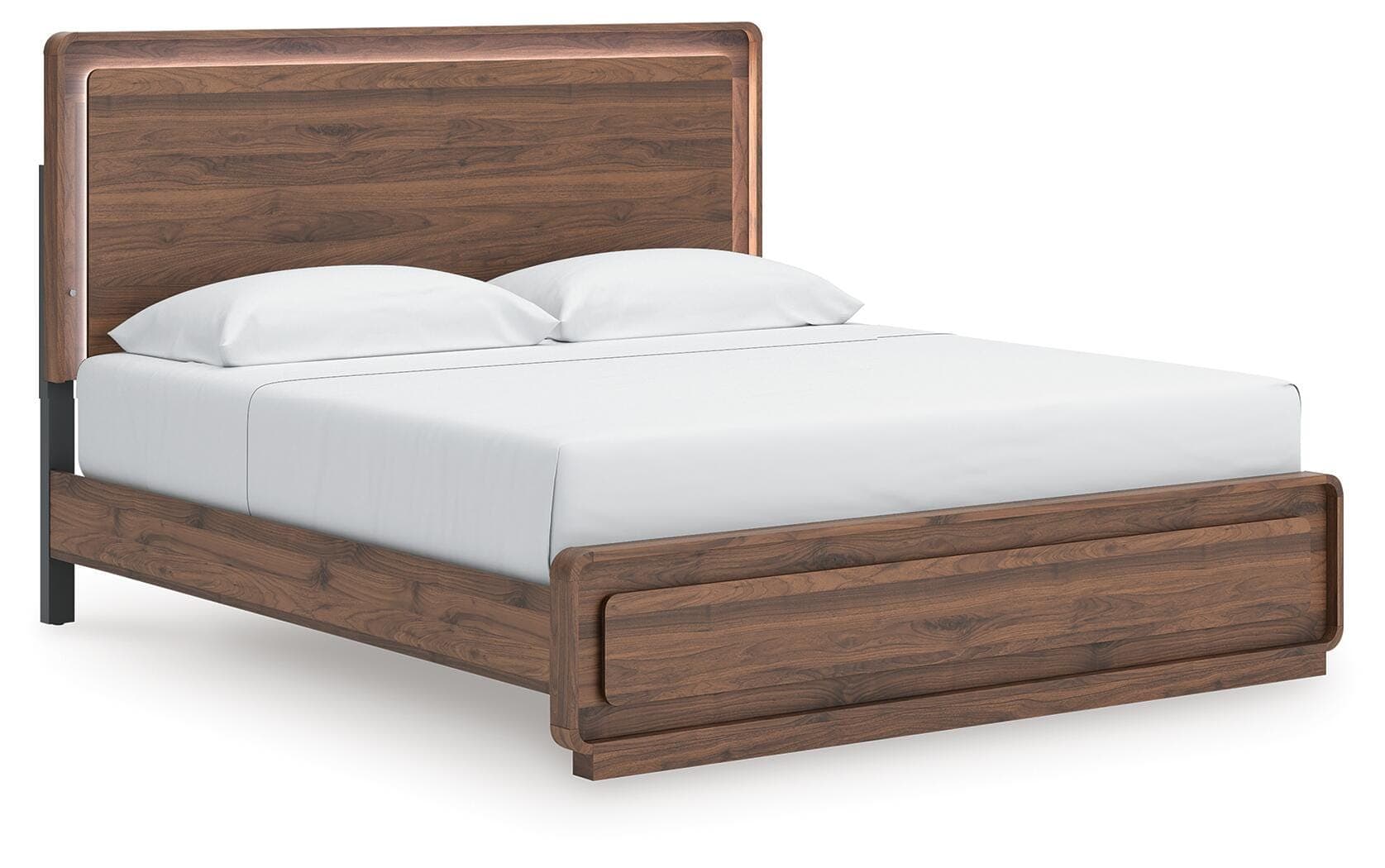 Hollinaze King Panel Bed — Walnut Brown — view 6