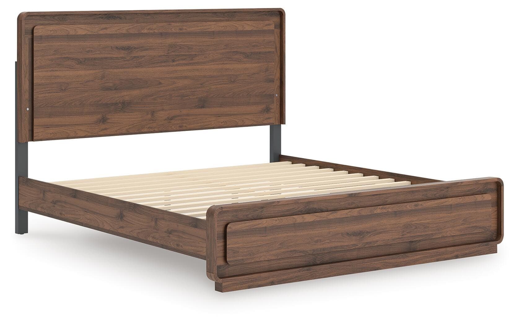Hollinaze King Panel Bed — Walnut Brown — view 5