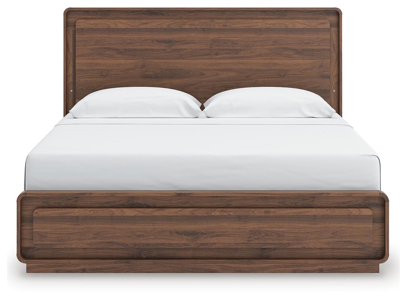 Hollinaze King Panel Bed — Walnut Brown — view 8