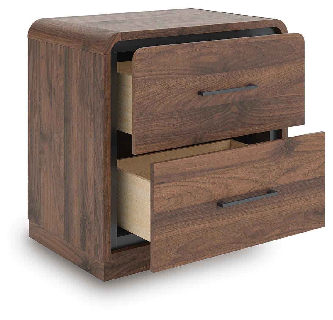 Hollinaze Nightstand — Brown/Beige — view 3