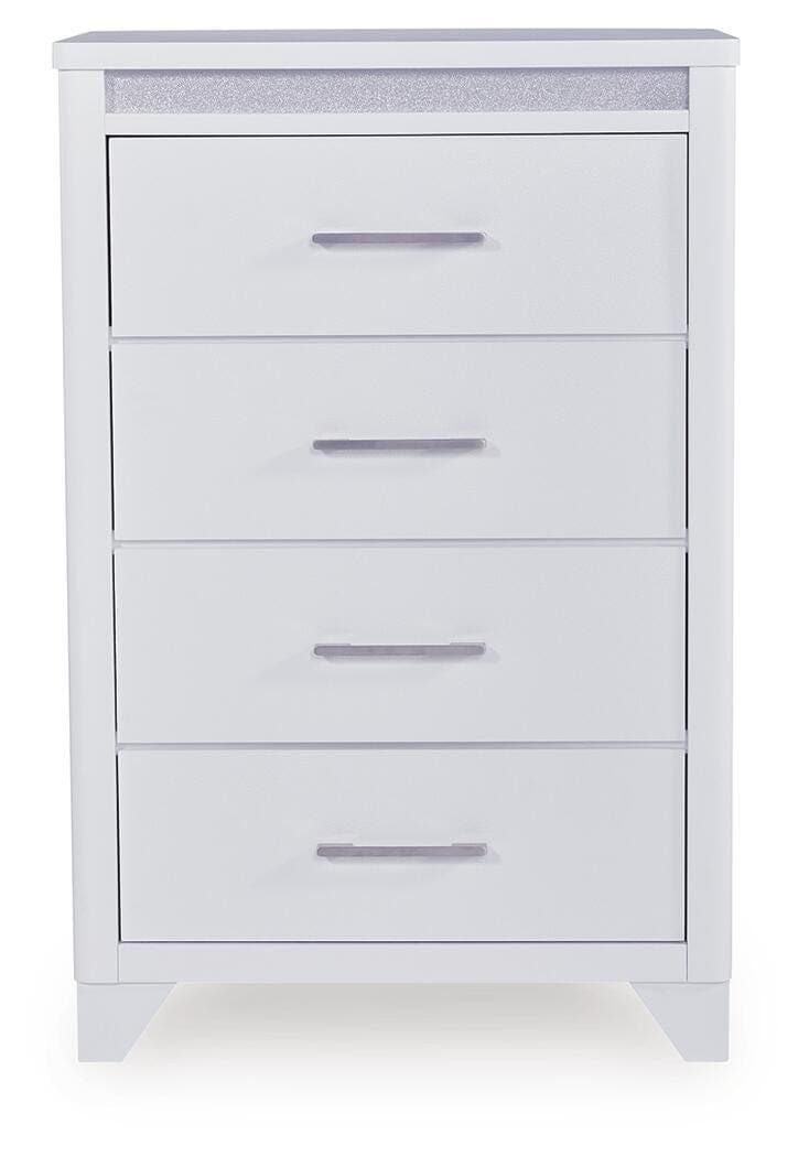 Frostlyn Chest of Drawers — White — view 4