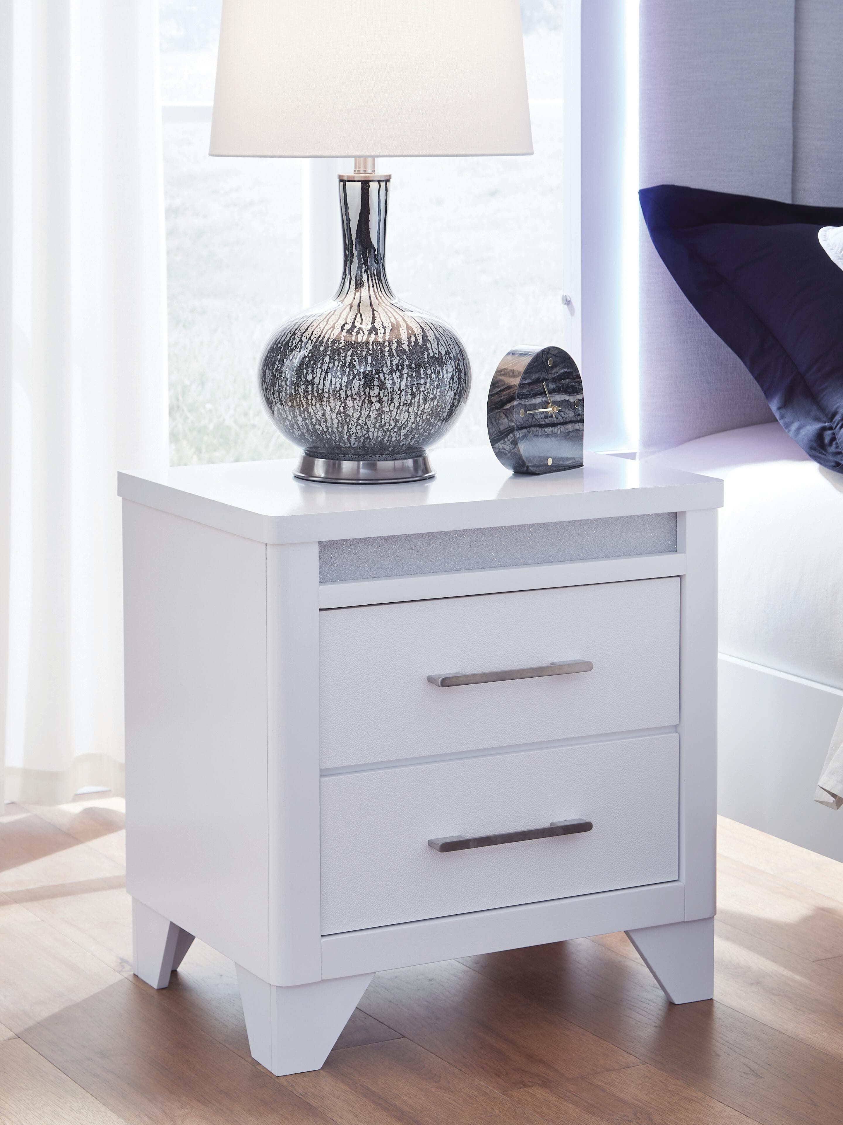 Frostlyn Nightstand — White — view 2