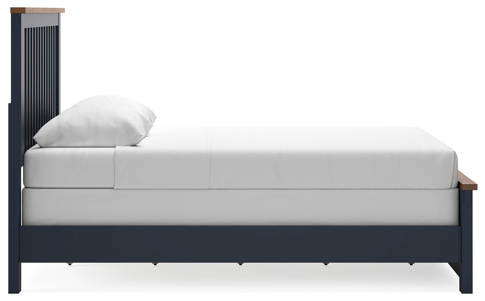 Landocken Queen Panel Bed — Blue & Brown/Beige — view 8