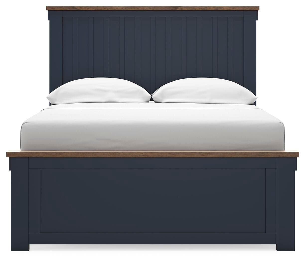 Landocken Full Panel Bed — Blue & Brown/Beige — view 5