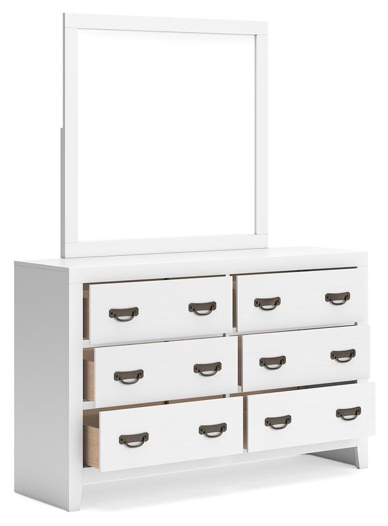 Binterglen Dresser and Mirror — White — view 4