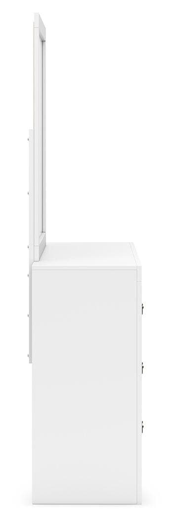 Binterglen Dresser and Mirror — White — view 8