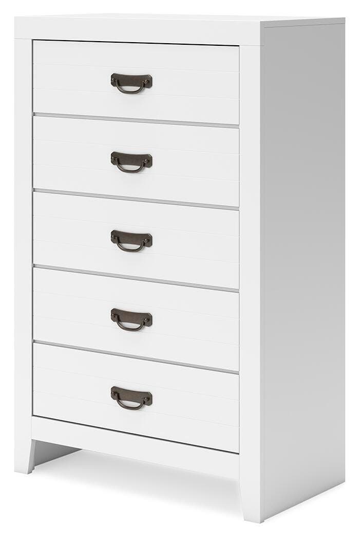 Binterglen Chest of Drawers — White — view 3