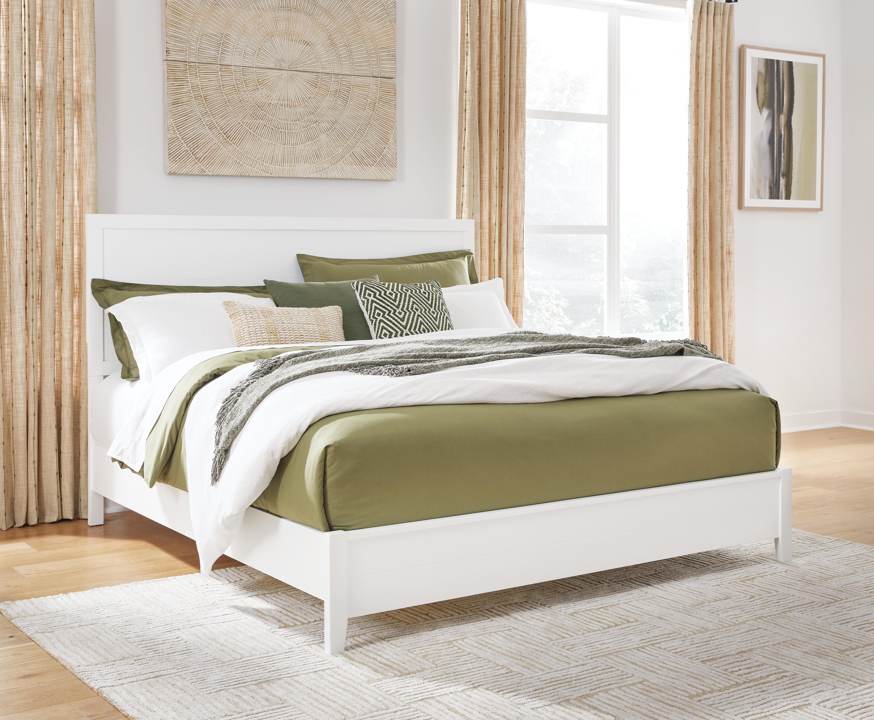 Binterglen King Panel Bed — White — view 2