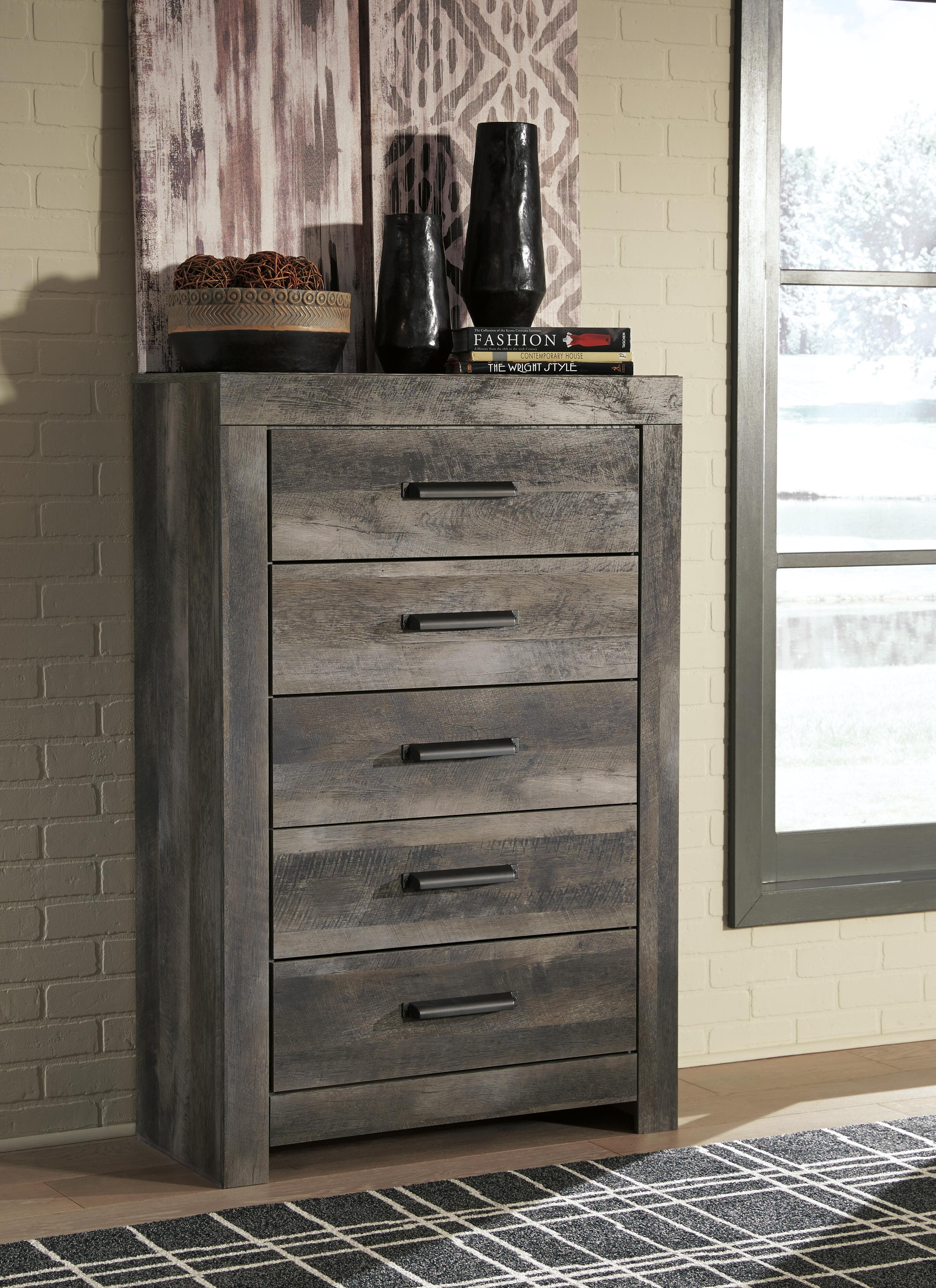 Wynnlow Chest of Drawers — Black/Gray — view 3