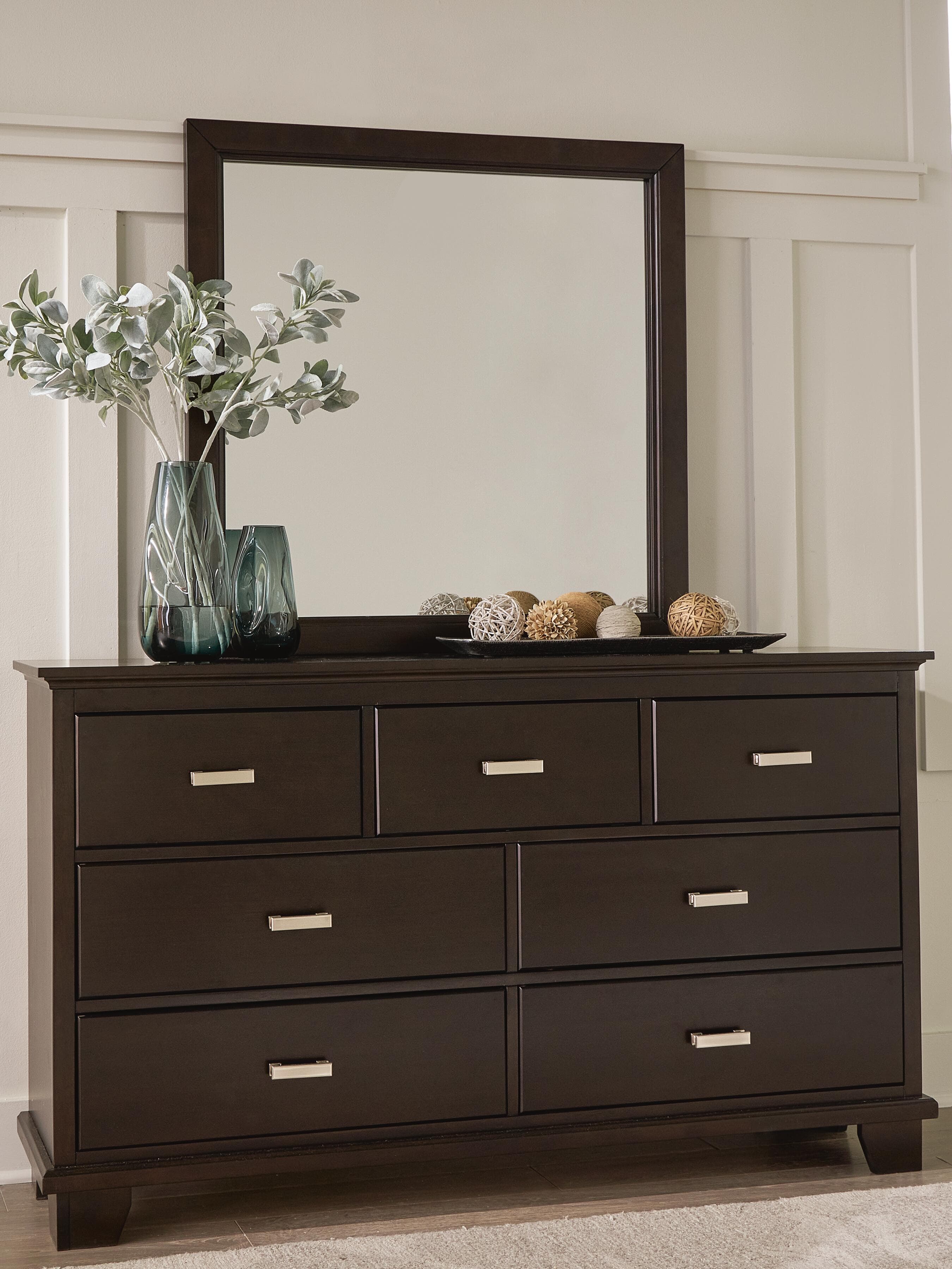 Covetown Dresser and Mirror — Brown/Beige — view 2