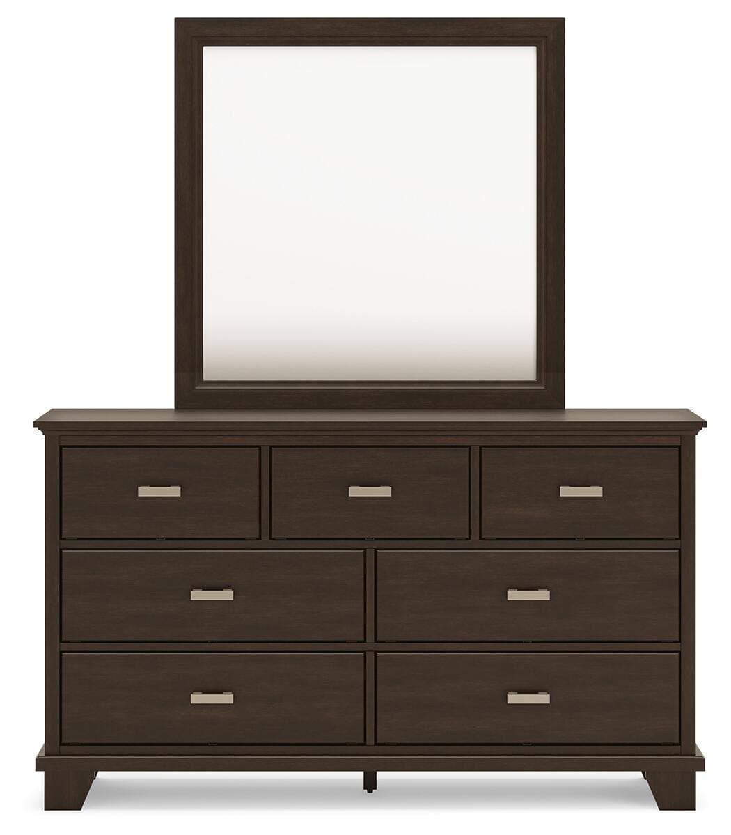 Covetown Dresser and Mirror — Brown/Beige — view 3
