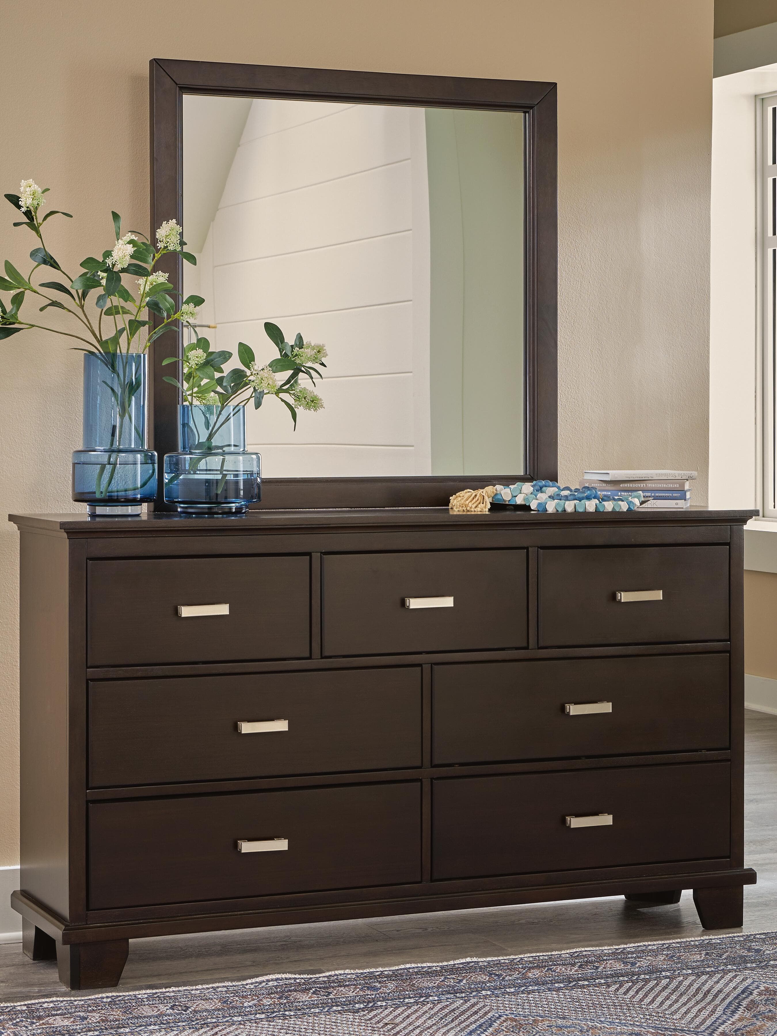 Covetown Dresser and Mirror — Brown/Beige — view 6