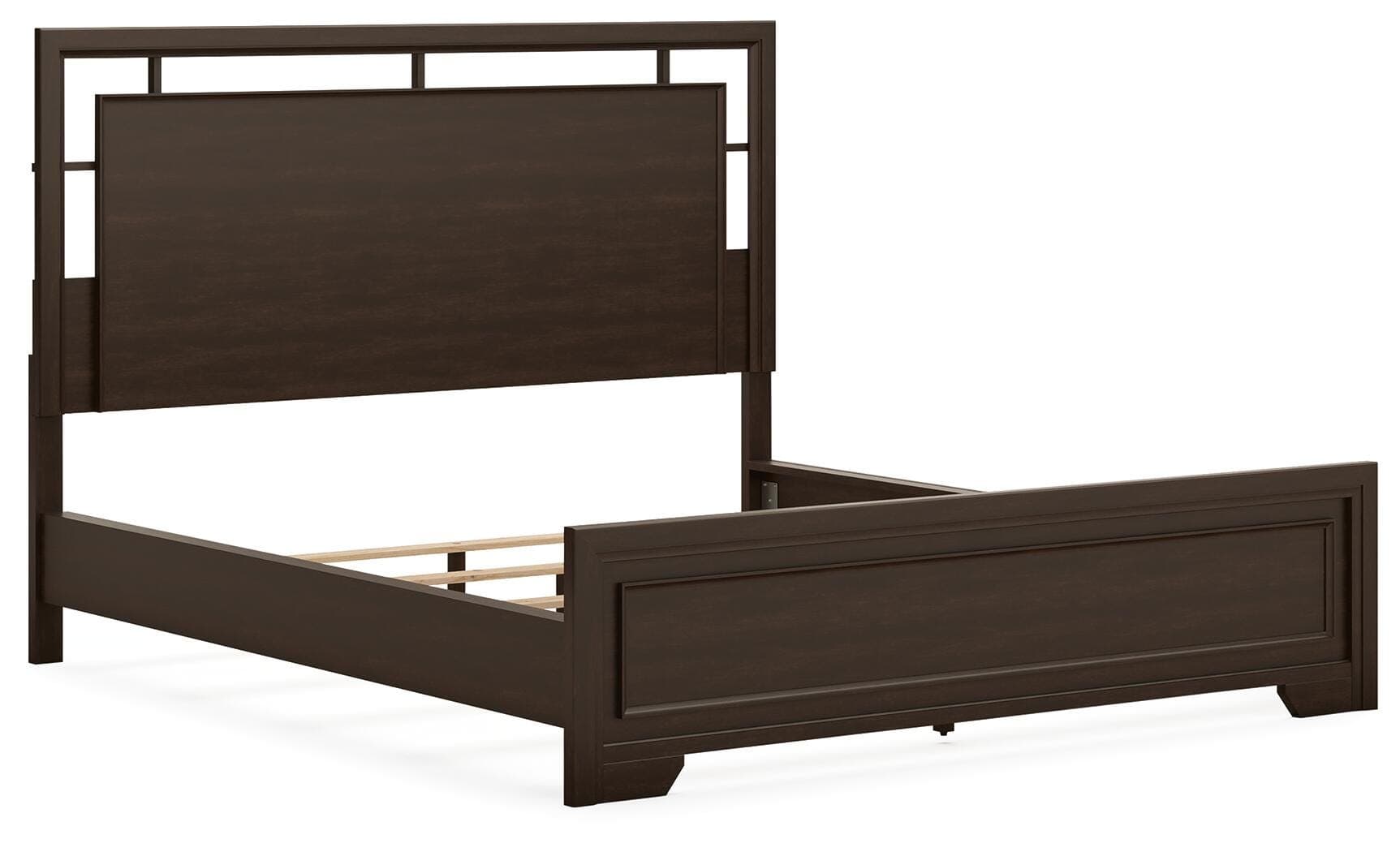Covetown California King Panel Bed — Brown/Beige — view 4