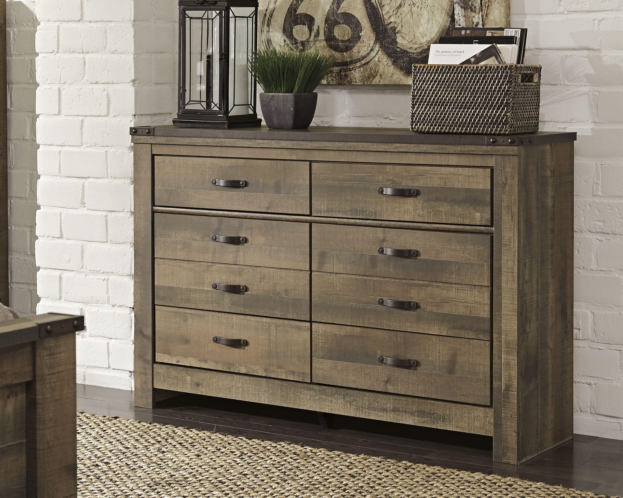 Trinell Dresser — Brown/Beige — view 2