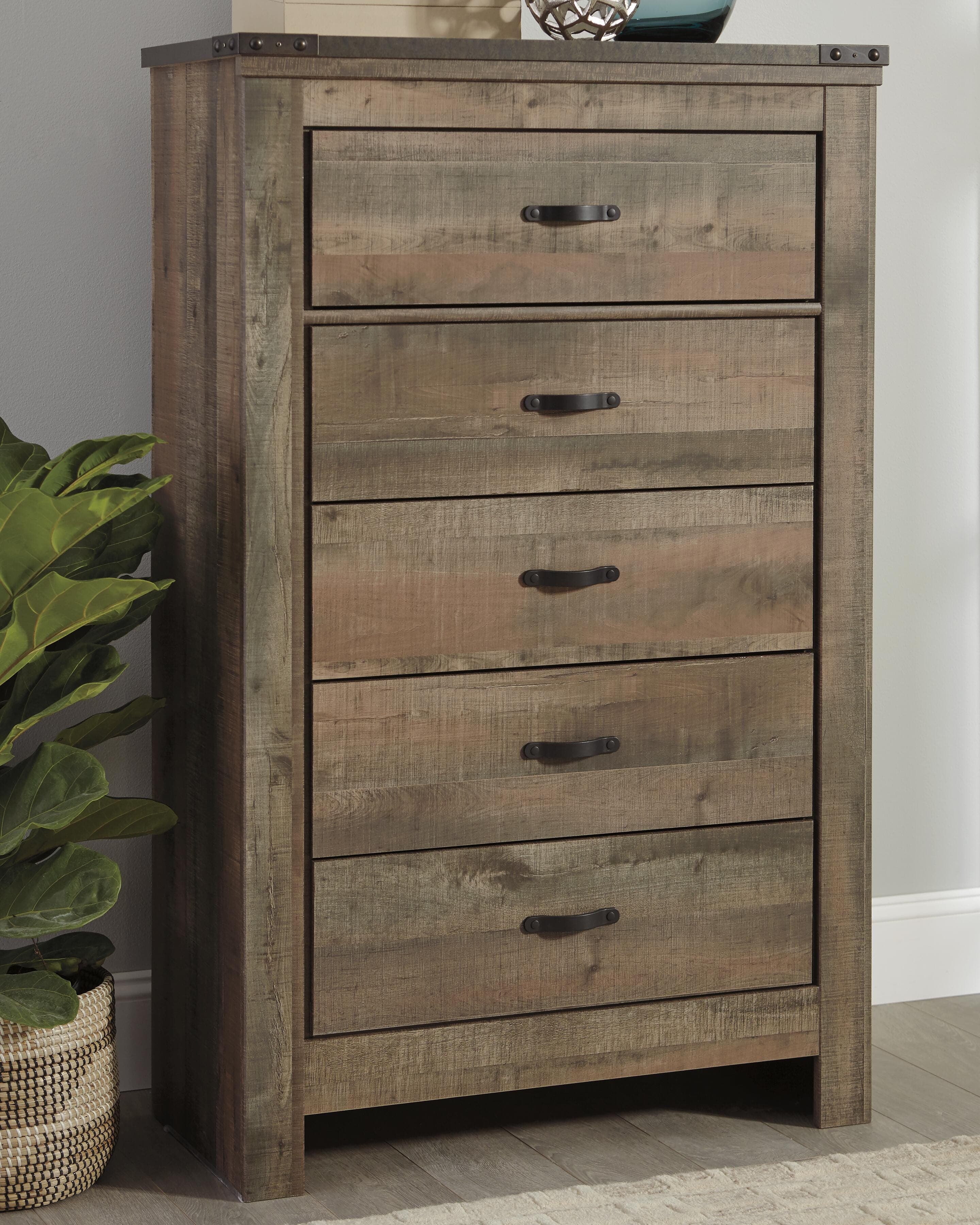 Trinell Chest of Drawers — Brown/Beige — view 2