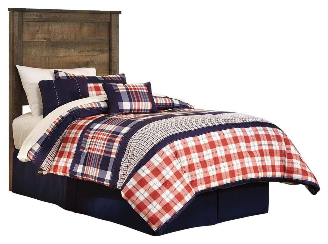 Trinell Twin Panel Headboard — Brown/Beige — view 2
