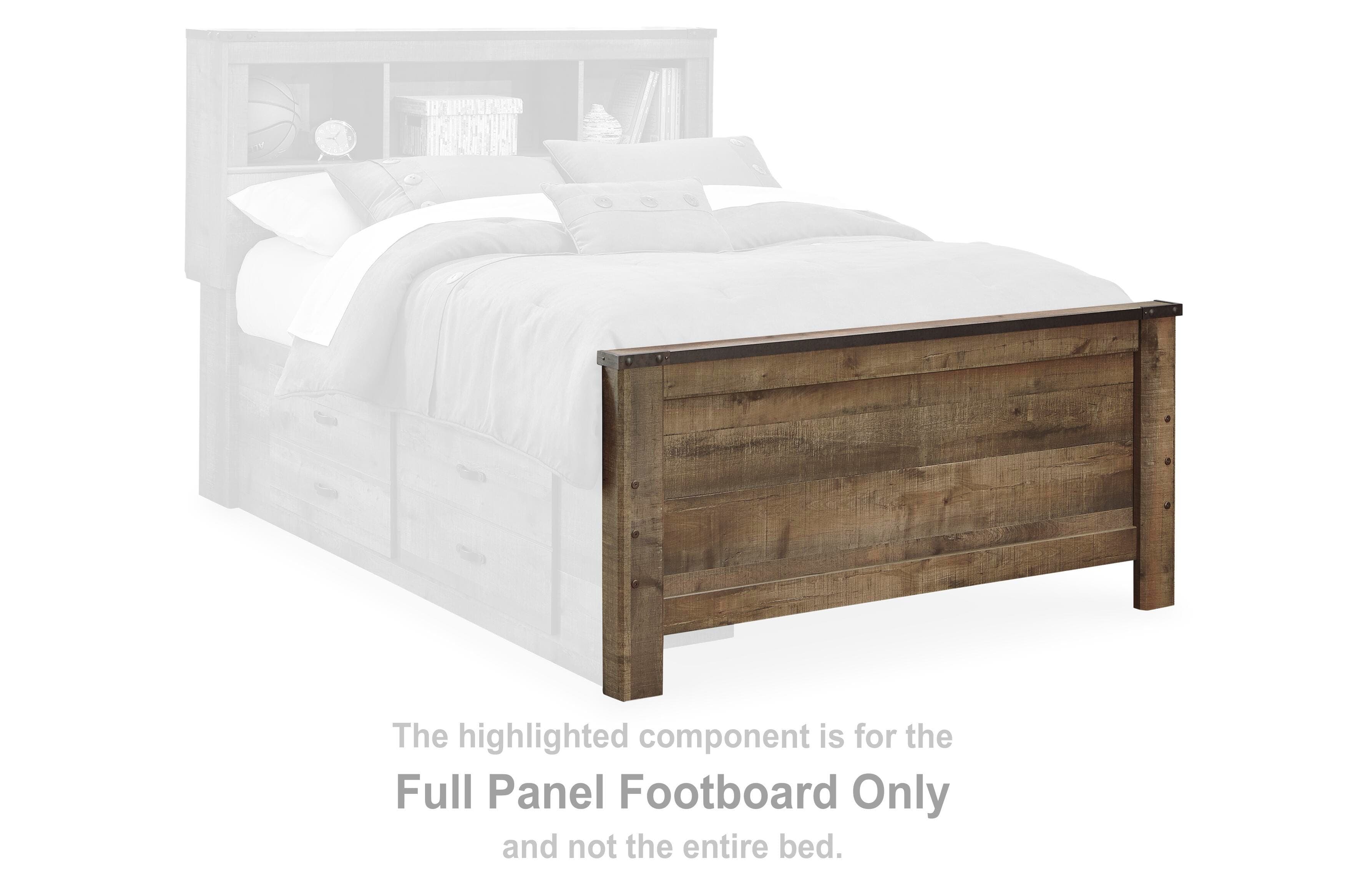 Trinell Full Bookcase Bed with Storage — Brown/Beige — view 3