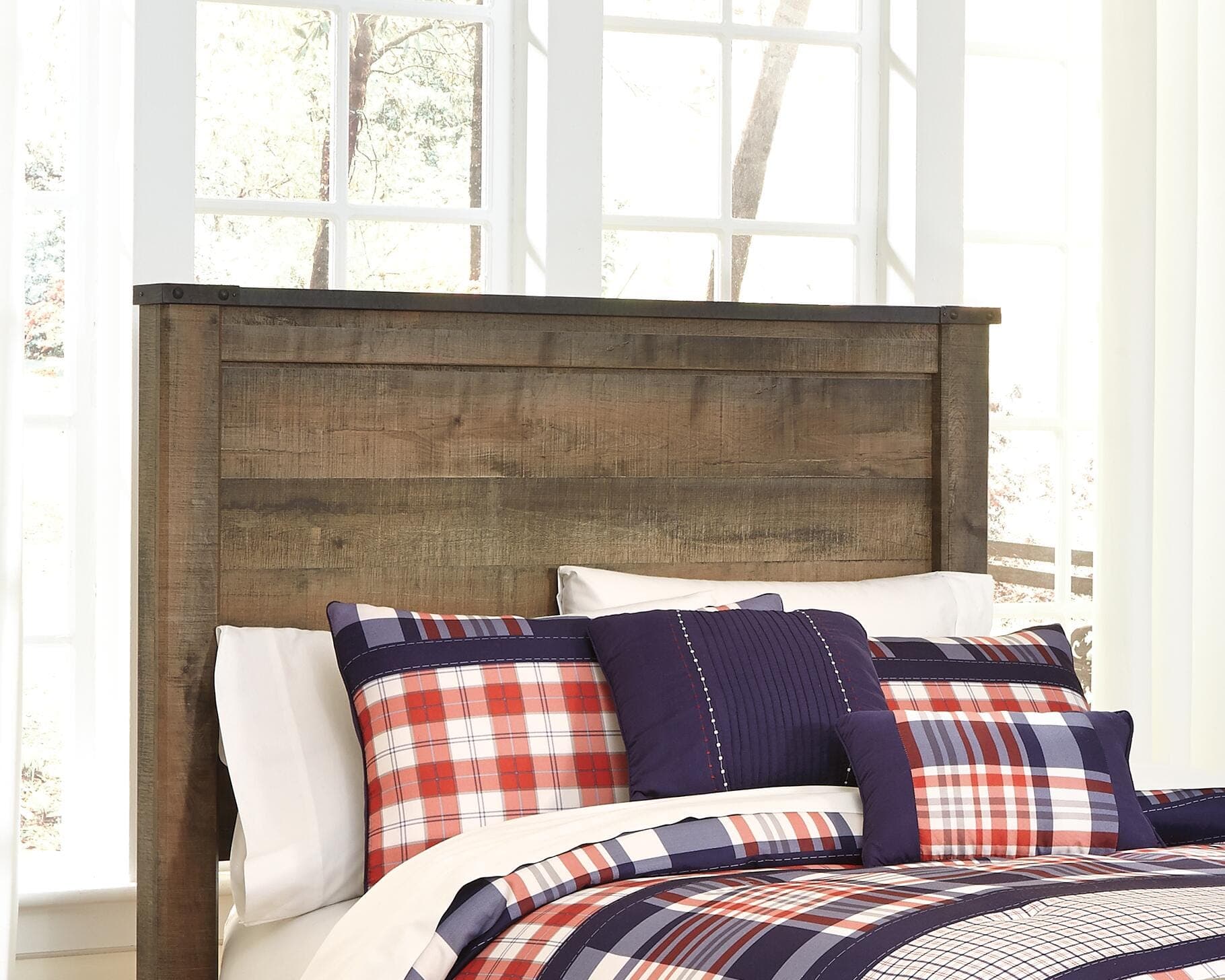 Trinell Full Panel Headboard — Brown/Beige — view 2