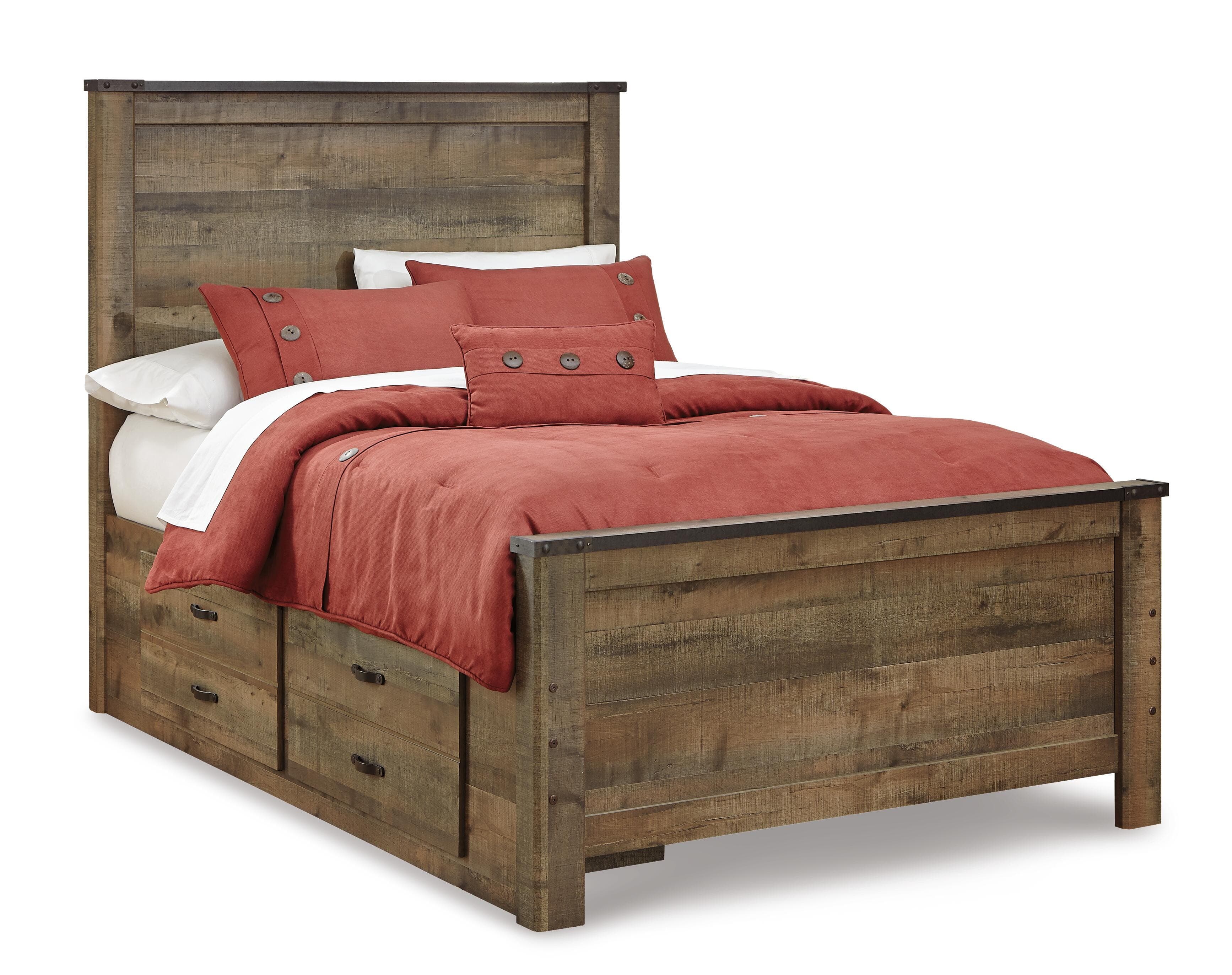 Trinell Full Panel Headboard — Brown/Beige — view 6