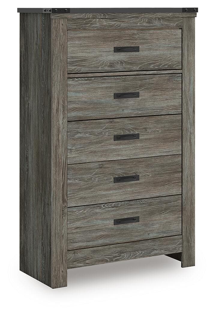Frandern Chest of Drawers — Black/Gray — view 3