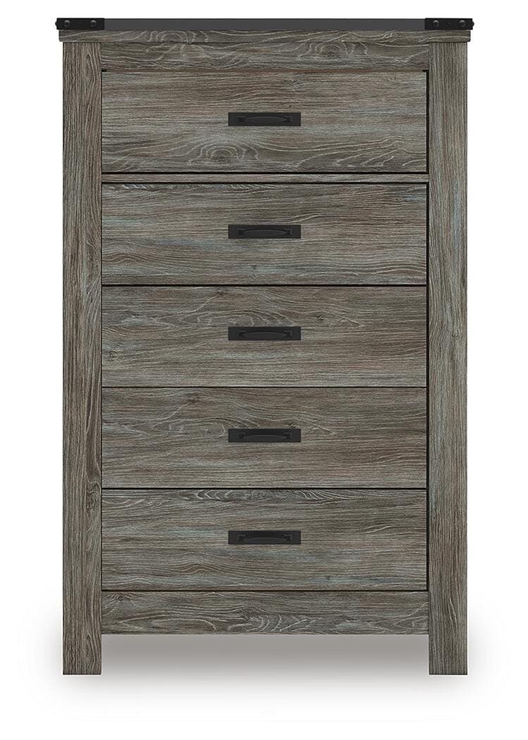 Frandern Chest of Drawers — Black/Gray — view 5