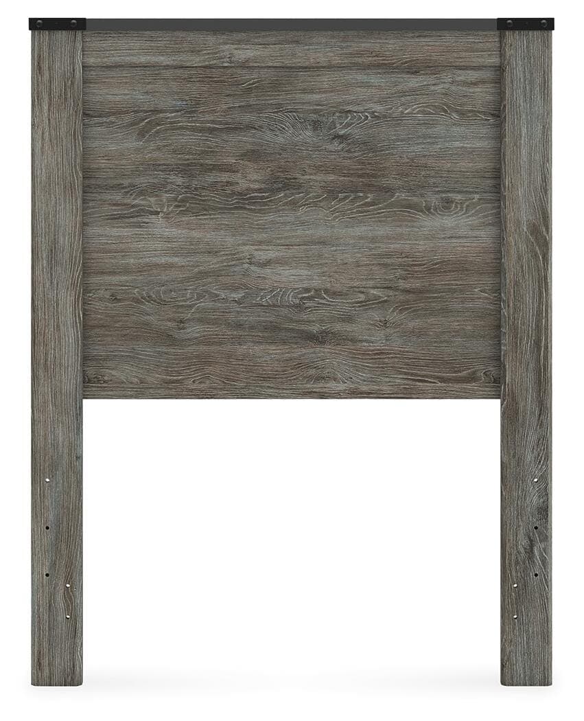 Frandern Twin Panel Headboard — Black/Gray — view 2