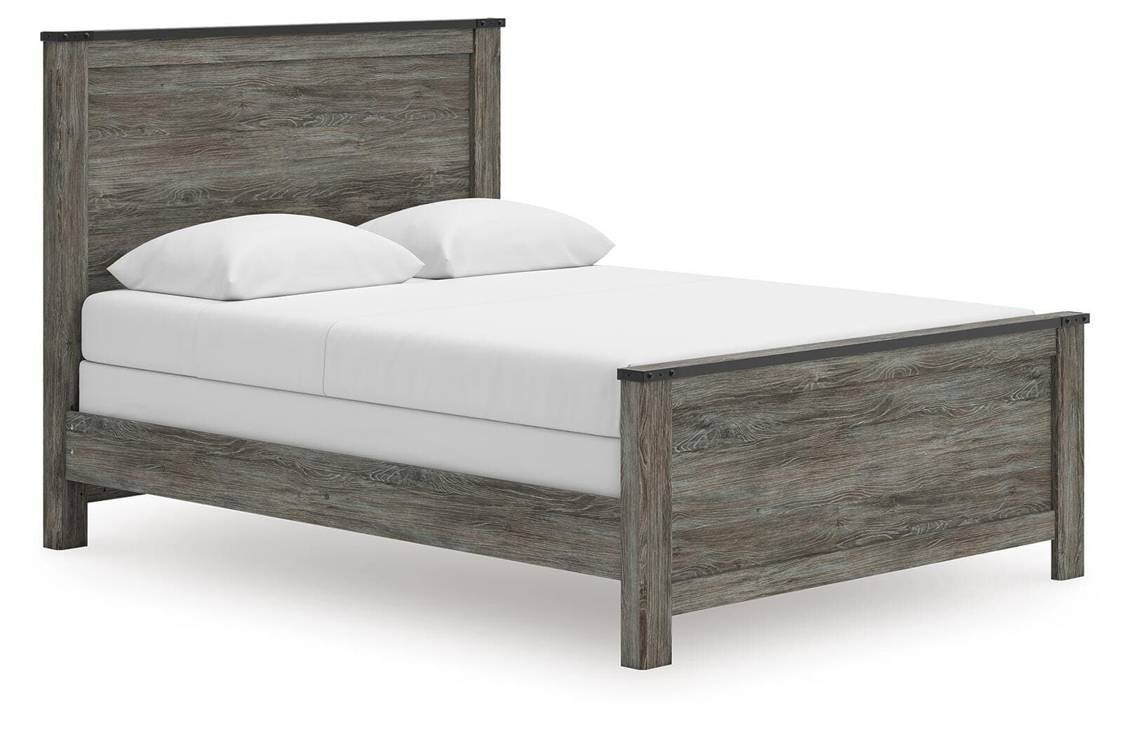 Frandern Queen Panel Bed — Black/Gray — view 3