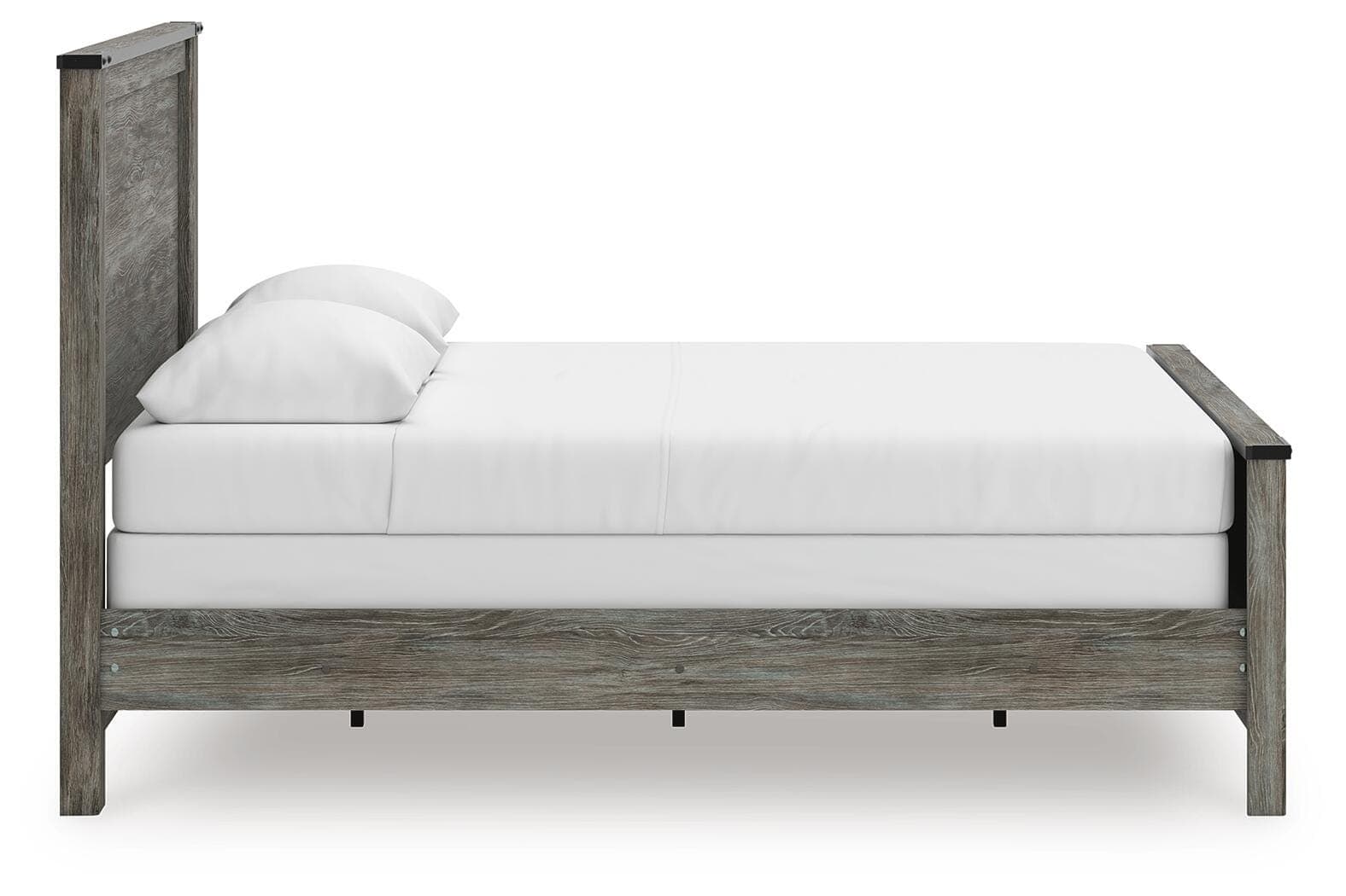 Frandern Queen Panel Bed — Black/Gray — view 8