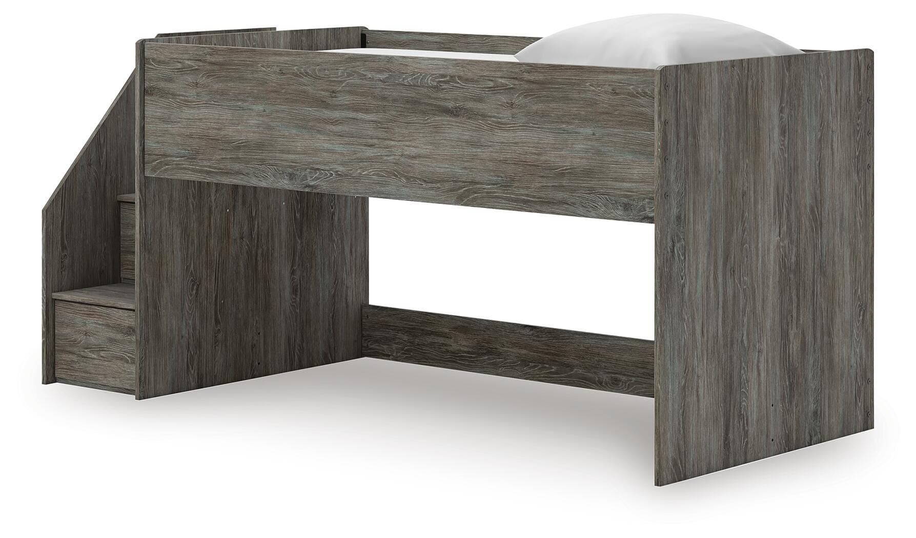 Frandern Twin Loft Bed — Gray — view 4