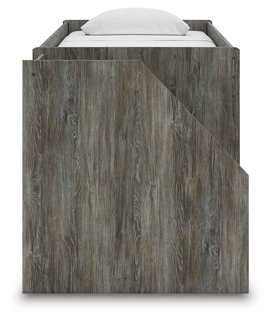 Frandern Twin Loft Bed — Gray — view 8