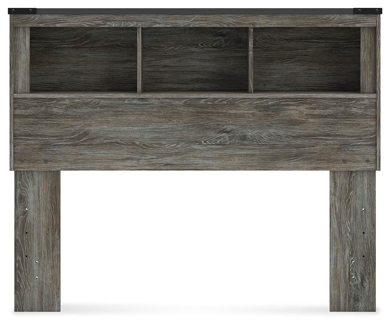 Frandern Full Bookcase Headboard — Black/Gray — view 2