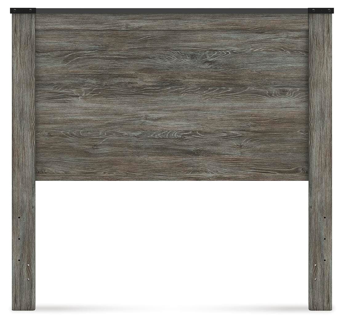 Frandern Full Panel Headboard — Black/Gray — view 2