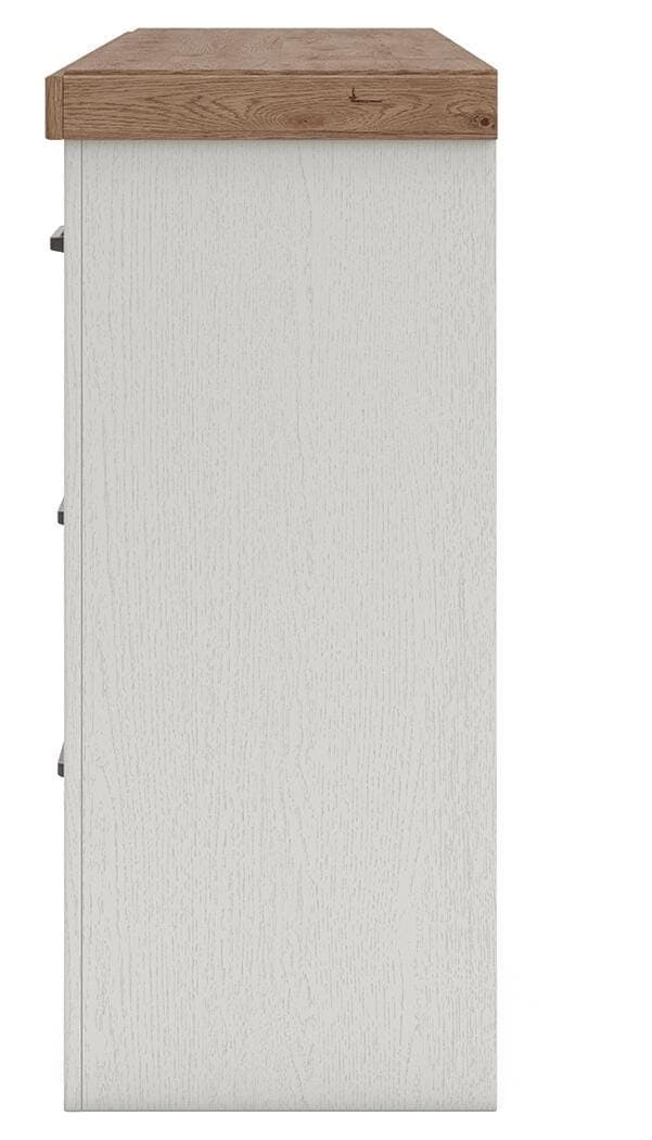 Savonport Dresser — White & Brown/Beige — view 7
