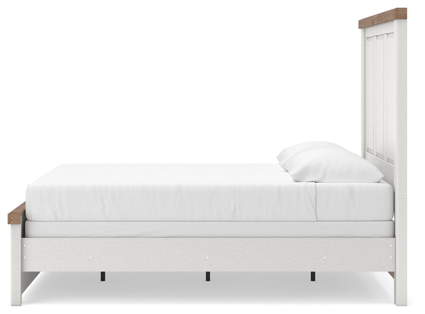 Savonport Queen Panel Bed — White/Brown — view 7